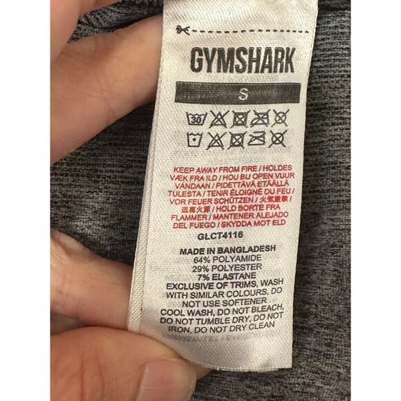 Gymshark Adapt Marl Gray Seamless Long Sleeve Crop Top size Small - Picture 4 of 11